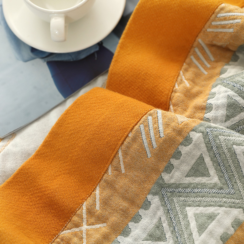 Transfrontalieră îngroșată din bumbac pur, pilotă din bumbac, prosop simplu și dublu, husă de pilotă, aer condiționat, pătură, pătură pentru pauza de prânz