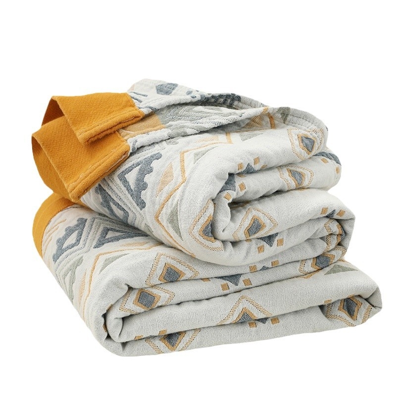 Transfrontalieră îngroșată din bumbac pur, pilotă din bumbac, prosop simplu și dublu, husă de pilotă, aer condiționat, pătură, pătură pentru pauza de prânz