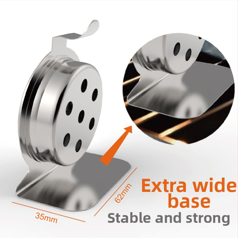 Термометър за фурна Kaitai, термометър за печена храна, биметален термометър от неръждаема стомана за кухненска фурна с висока температура