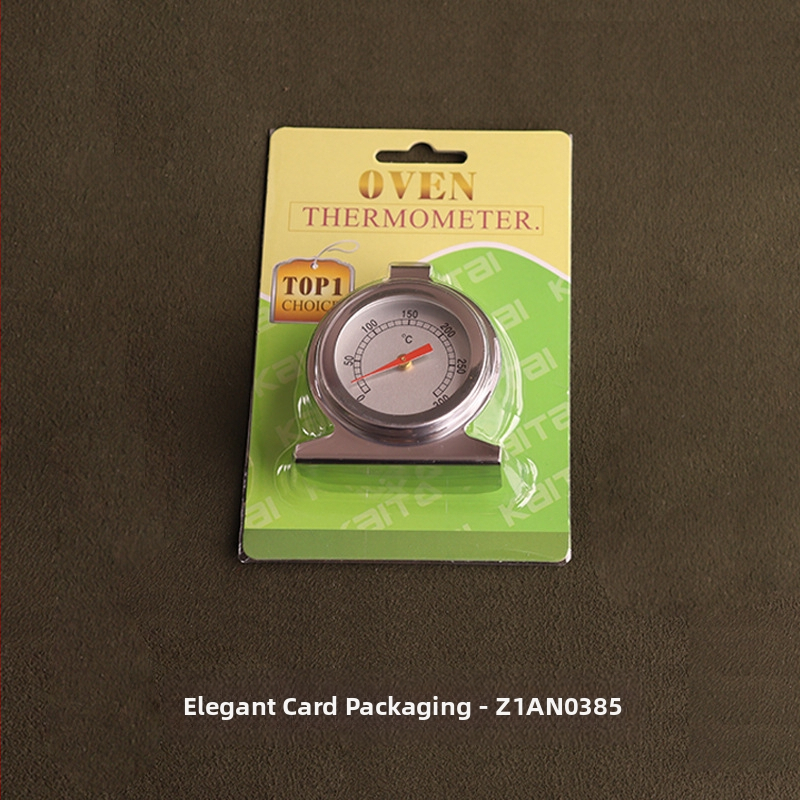 Термометър за фурна Kaitai, термометър за печена храна, биметален термометър от неръждаема стомана за кухненска фурна с висока температура