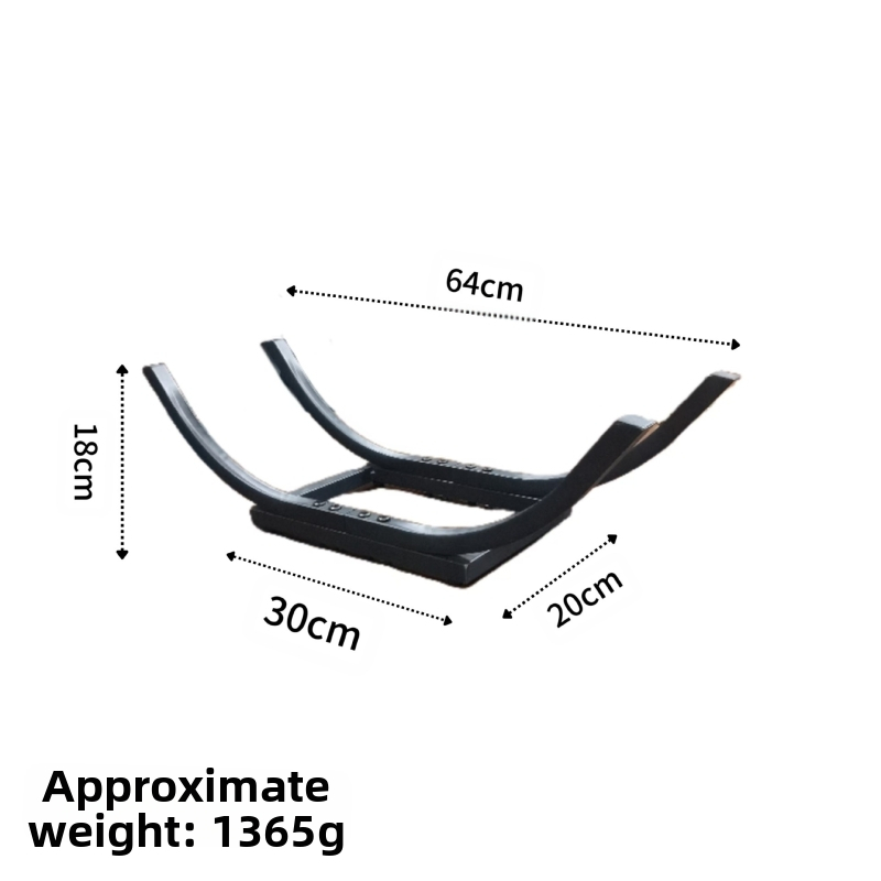 Трансгранична специална стойка за дърва за огрев, извита стойка за съхранение на дърва, проста и удобна стойка за съхранение на дърва за огрев на открито и закрито