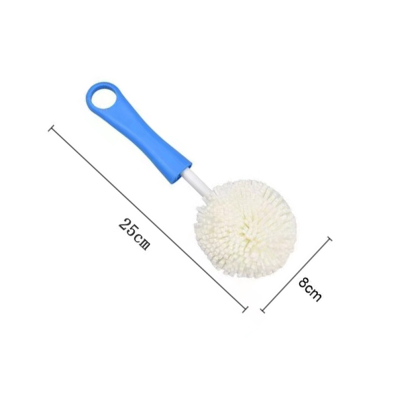 Perie de curățare a decantorului, perie multifuncțională pentru paharele de vin roșu, perie de curățare a oalei cu mâner lung și flexibil