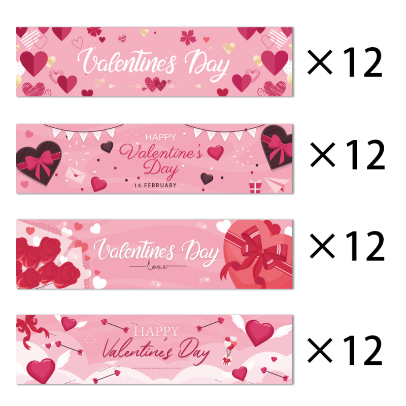 Autocolant decorativ pentru sticlă de apă cu tematică transfrontalieră, petrecere de Ziua Îndrăgostiților, etichete creative Amazon pentru Ziua Îndrăgostiților