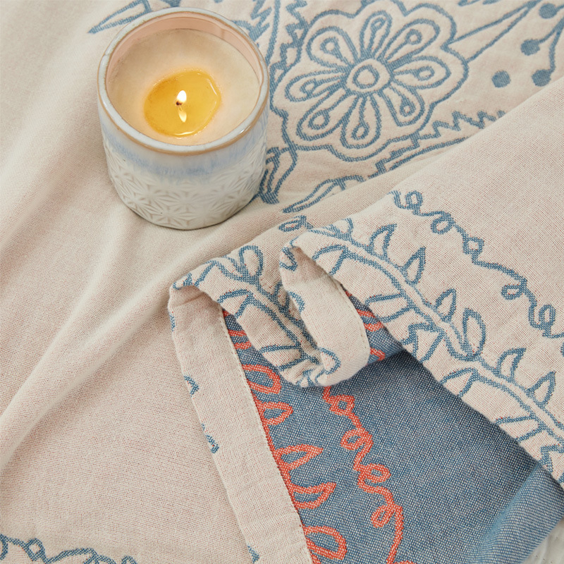 Plapumă de vară cu patru straturi de tifon din bumbac Tassel, plapumă răcoritoare de vară, plapumă single dublă cu aer condiționat, plapumă de vară din bumbac, pătură de somn