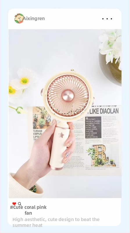 2025 m. populiarus mini nešiojamas mažas ventiliatorius, darbalaukio mobiliojo telefono laikiklis, ventiliatorius studentams, vasaros nešiojamas ventiliatorius, dovana