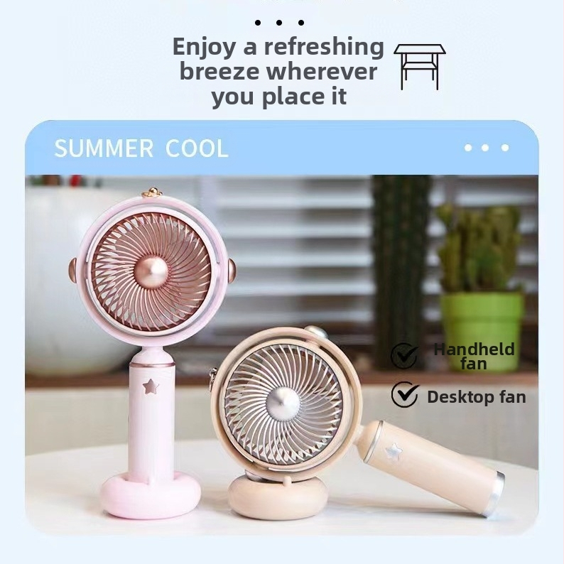 2025 Populárny mini ručný malý ventilátor, stolný držiak na mobilný telefón, ventilátor, študentský letný prenosný ventilátor, darček