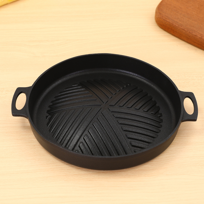 Obiteljski roštilj za jednu osobu u korejskom stilu, kućanski roštilj bez dima na alkohol, ploča za roštilj u zatvorenom prostoru, mala ploča za roštilj s neprianjajućim slojem