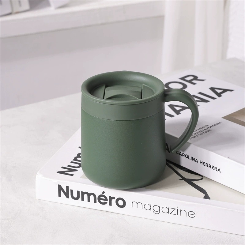 Piiriülene kõrge väärtusega roostevabast terasest kruus kaanega kahekihilise vaakumkohvitassiga kaasaskantava isolatsioonitassi kohandamiseks