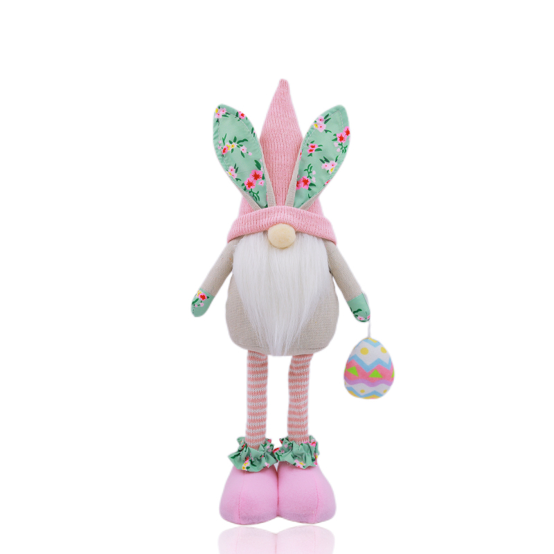 Velykų nykštuko beveidės lėlės dekoracijos, triušio papuošalai, Rudolfo lėlės šventinės dekoracijos, didmeninė prekyba