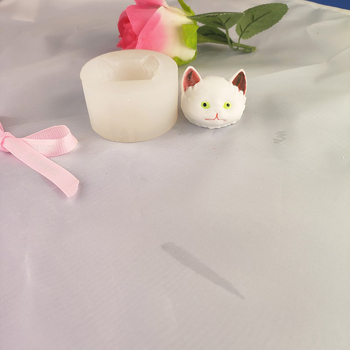 Ζωικό καλούπι χαριτωμένη γάτα Mitou dyi σιλικόνης καλούπι ρητίνης αρωματικό γύψο κέικ γιαούρτι χονδρικής