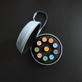 10 φακελάκια Gridss 1-2ml με αιθέρια έλαια, τσάντα καλλυντικών, φορητή τσάντα κοινής χρήσης με αιθέρια έλαια, βελούδινη τσάντα