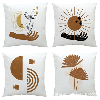 Amazon Cezhraničný horúci výpredaj Jednoduchá obliečka na vankúš Sun Super Soft Velvet do auta Vankúš na pohovku Vankúš Vankúš