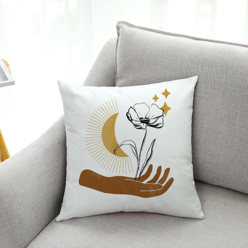 Amazon Cezhraničný horúci výpredaj Jednoduchá obliečka na vankúš Sun Super Soft Velvet do auta Vankúš na pohovku Vankúš Vankúš