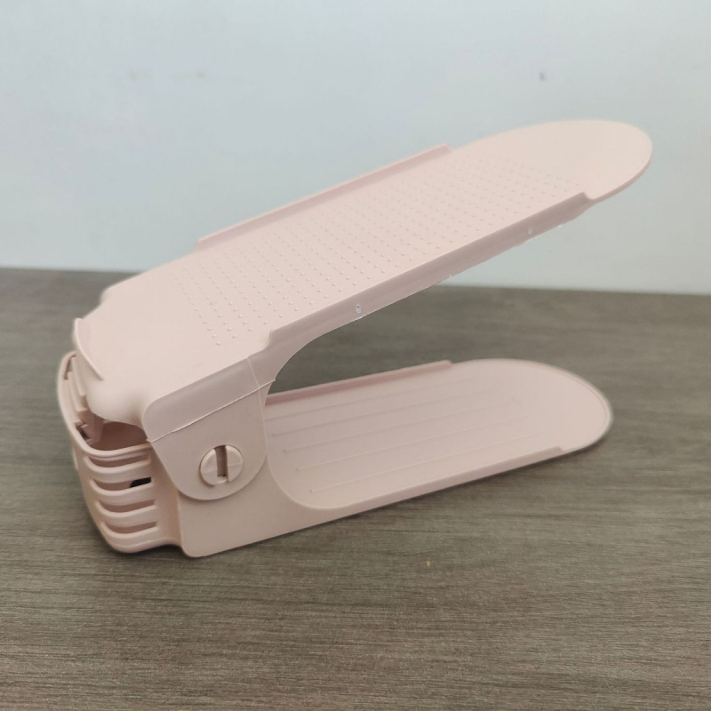 Nastaviteľný úložný dvojvrstvový zahustený stojan na topánky, vrstvený držiak na topánky, stojan na topánky do domácnosti, skrinka na topánky