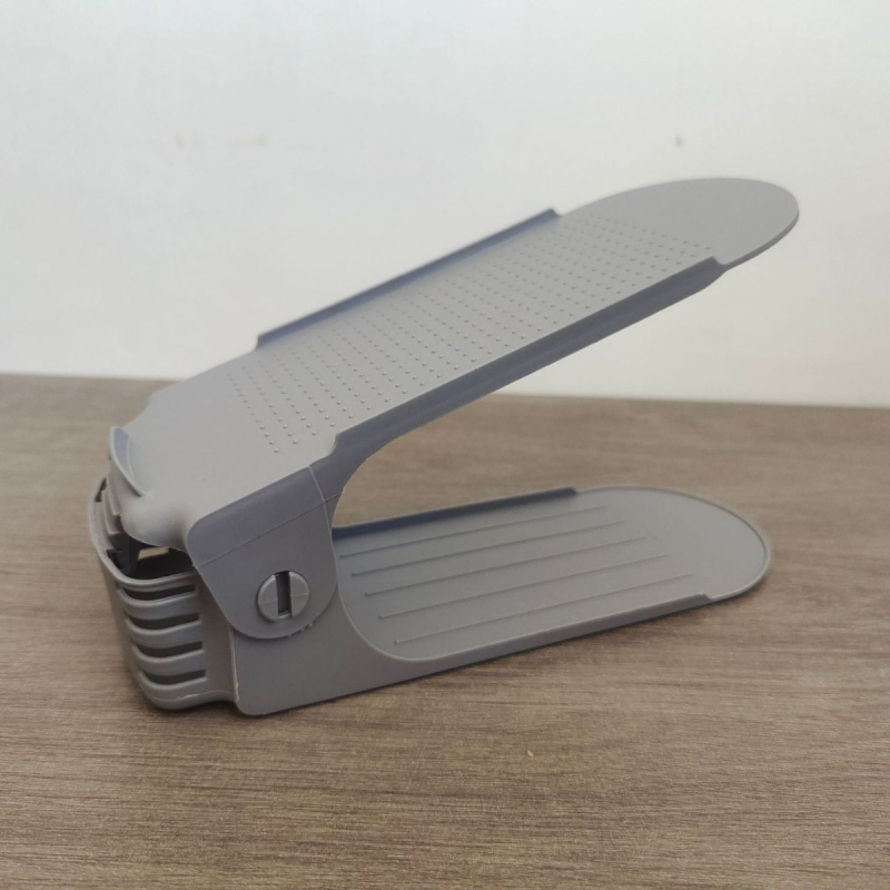 Nastaviteľný úložný dvojvrstvový zahustený stojan na topánky, vrstvený držiak na topánky, stojan na topánky do domácnosti, skrinka na topánky