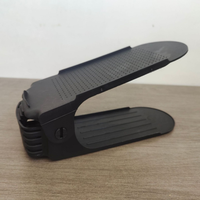 Nastaviteľný úložný dvojvrstvový zahustený stojan na topánky, vrstvený držiak na topánky, stojan na topánky do domácnosti, skrinka na topánky