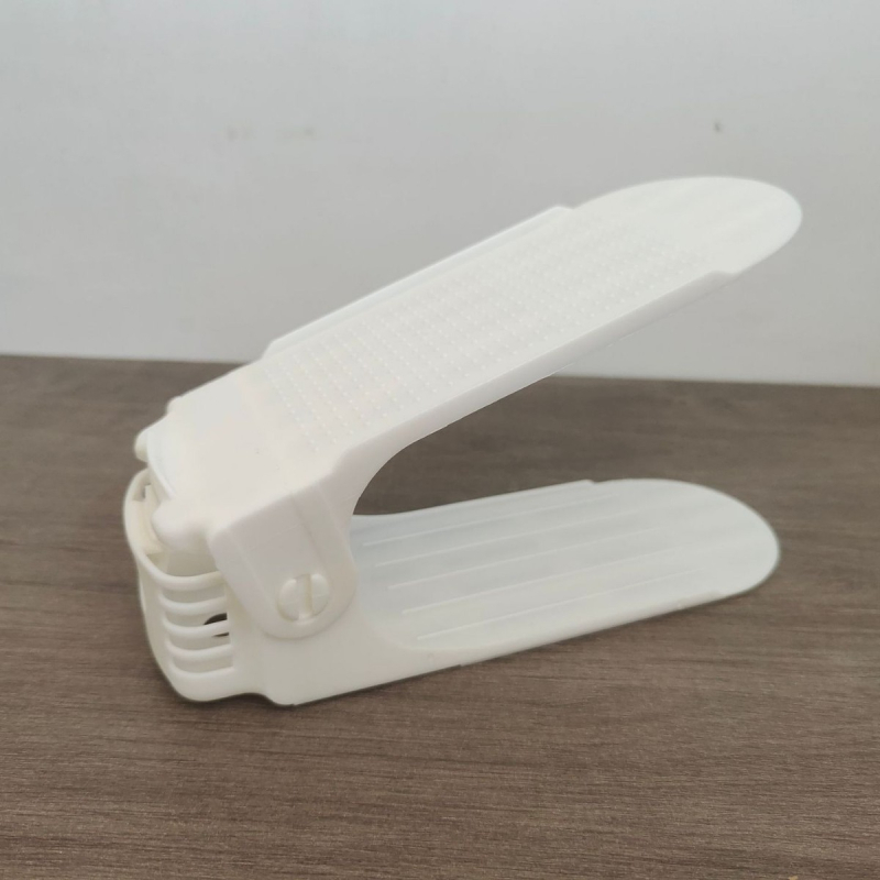 Nastaviteľný úložný dvojvrstvový zahustený stojan na topánky, vrstvený držiak na topánky, stojan na topánky do domácnosti, skrinka na topánky