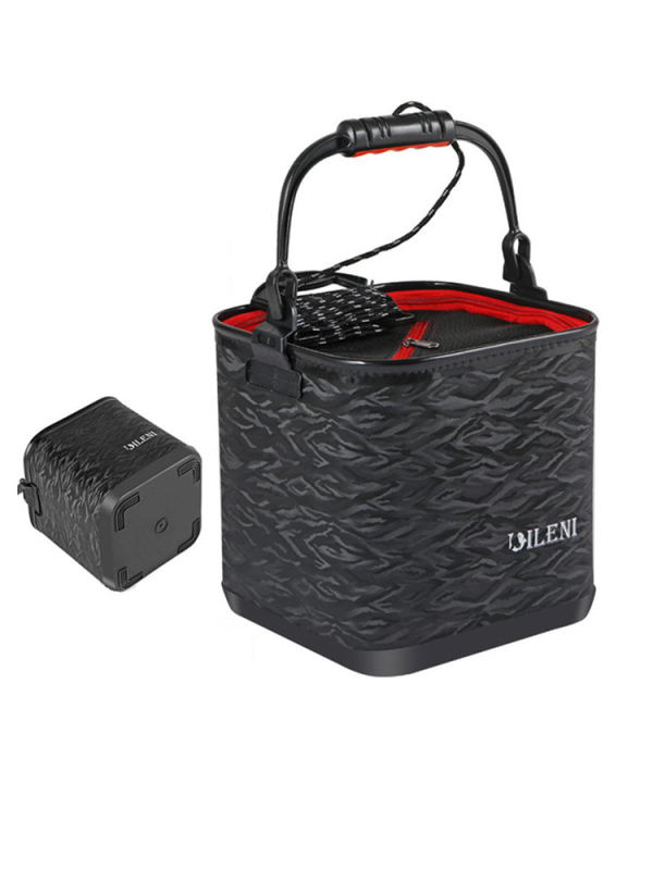 Eva sulankstomas vandens kibiras 6 m vandens kibiras žvejybos kibiras kūrybingas vandens banguotas žuvų kibiras su tinklu ir sustorintas