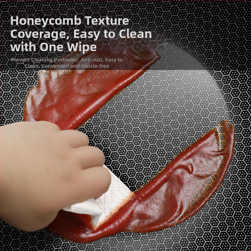 Нов тиган с незалепващо покритие от неръждаема стомана с пчелна пита, домакински тиган, универсален тиган за котлони на едро