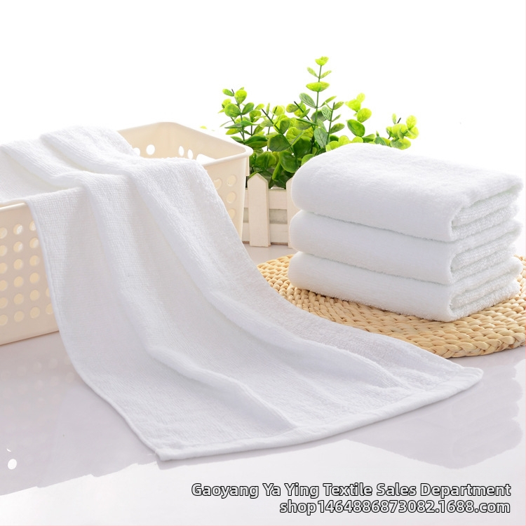 Πετσέτα μπάνιου ξενοδοχείου πέντε αστέρων από βαμβάκι λευκή πετσέτα χονδρικής παχιά σαλόνι ομορφιάς ξενοδοχείο homestay ζεστό μπάνιο πηγής κεντημένο λογότυπο