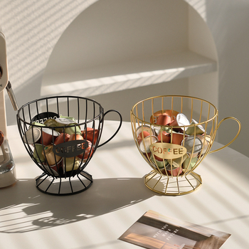 Ελαφρύ πολυτελές ράφι αποθήκευσης καραμελών σνακ στο σπίτι, ράφι επίδειξης καφέ, διακοσμητικά χειροτεχνίας, ράφι αποθήκευσης καψουλών καφέ σιδήρου