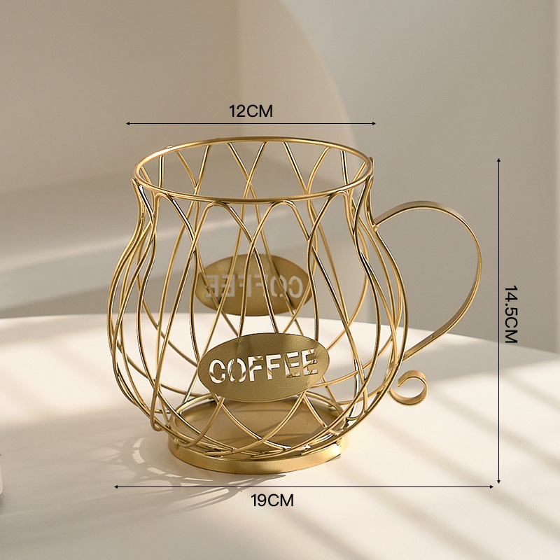 Lengvas prabangus namų užkandžių saldainių laikymo stovas kavos parduotuvės demonstracinis stovas amatų papuošalai geležinės kavos kapsulių laikymo stovas