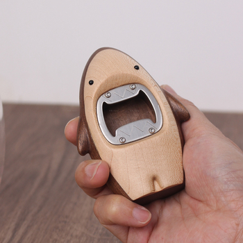 Ανοιχτήρι μπουκαλιών Shark δημιουργικό δώρο διασκεδαστικό ανοιχτήρι μπουκαλιών οικιακό ξύλινο ανοιχτήρι μπουκαλιών μπύρας εξατομικευμένο φορητό ανοιχτήρι μπουκαλιών