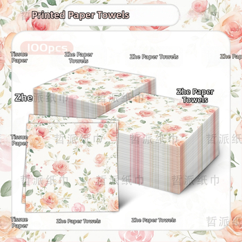 Салфетка за декорация на домашно парти с принт на розово шампанско през граница [готова наличност]