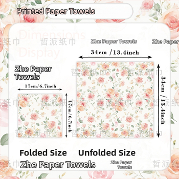 Салфетка за декорация на домашно парти с принт на розово шампанско през граница [готова наличност]