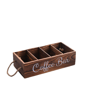 Vintage ξύλινο κουτί αποθήκευσης τσαγιού καφέ τσάι κουτί αποθήκευσης από μασίφ ξύλο φορητό διαμέρισμα αποθήκευσης από μασίφ ξύλο κουτί