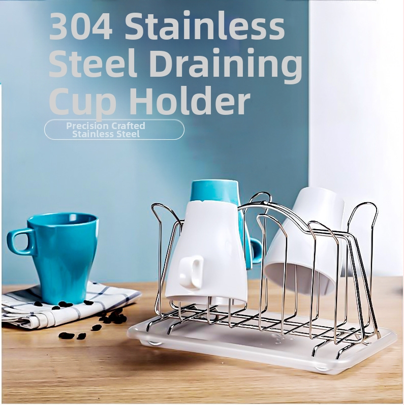 304 rozsdamentes acél víztartó, háztartási pohártartó, kreatív üvegakasztó, víztartó tartó tároló, kiárusítás