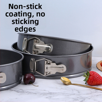 Διασυνοριακή άμεση προμήθεια στρογγυλής φόρμας με αγκράφα για φούρνο ψησίματος κέικ, είδη κουζίνας πολλαπλών μεγεθών, αντικολλητική φόρμα