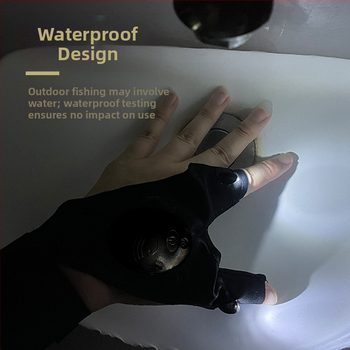 LED žibintuvėlis, šviečiančios žvejybos pirštinės, kvėpuojančios lauko pusės piršto apšvietimas pirštų šviestuvų gamintojai, didmeninė prekyba „Amazon“