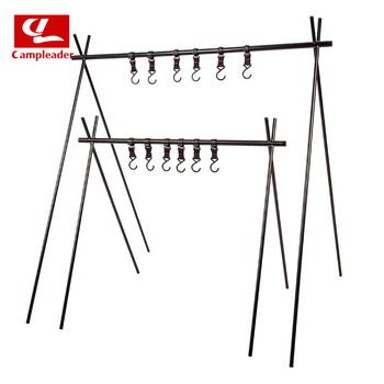 Välitelgi telkimine alumiiniumisulamist kaasaskantav statiivi kokkupandav hoiuruum reisikuivatusresti riputusrest