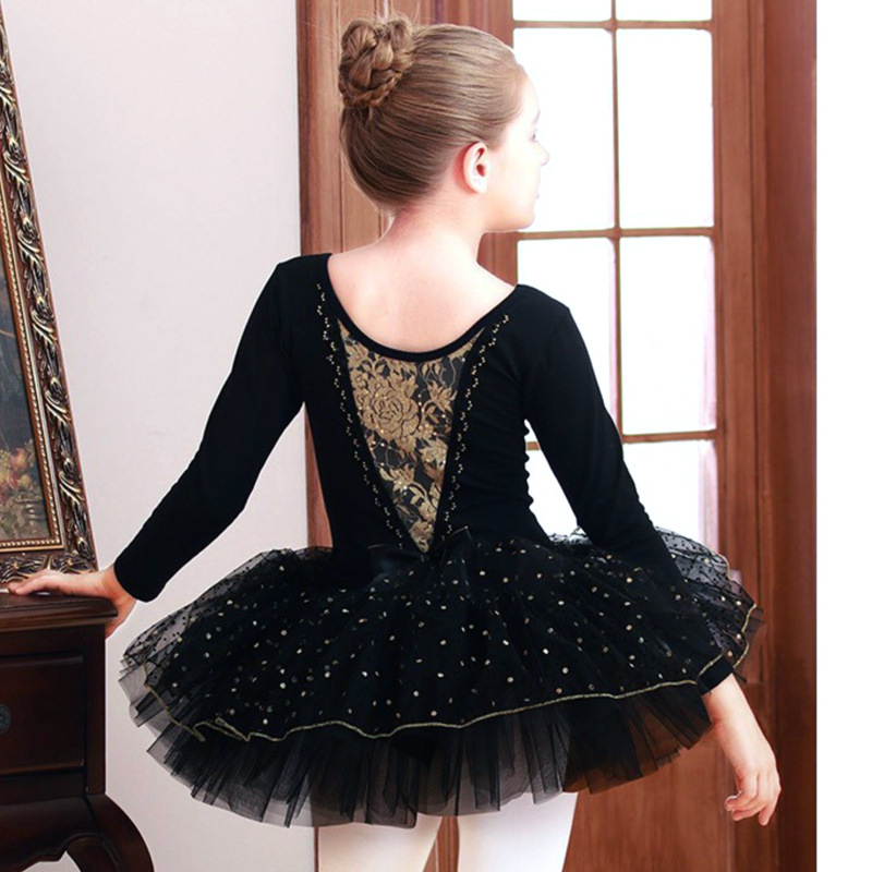 Laste tantsuriided sügiseks ja talveks, pikkade varrukatega tüdrukute tutu, ühes tükis tüdrukute tantsuseelik, roosa, hiina tantsu harjutusriided