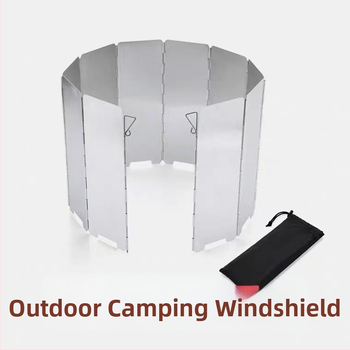 Vēja vairoga āra kasešu plīts vēja vairogs vēja vairogs vēja necaurlaidīga gredzenveida plīts korpuss gāzes plīts kempingam saliekama kempinga plīts