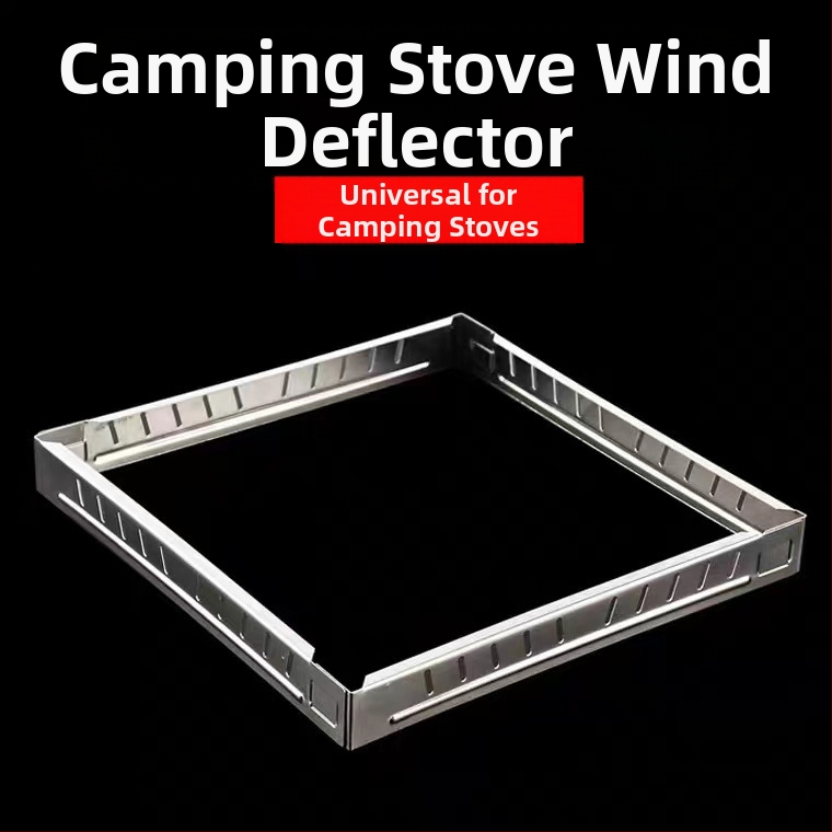 Vēja vairoga āra kasešu plīts vēja vairogs vēja vairogs vēja necaurlaidīga gredzenveida plīts korpuss gāzes plīts kempingam saliekama kempinga plīts