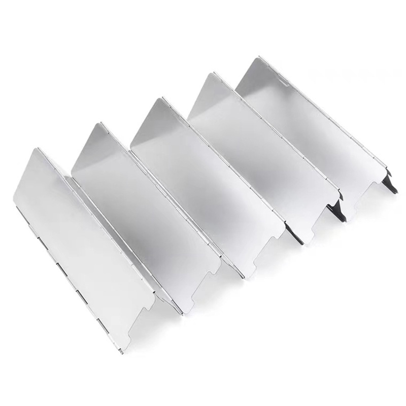 Vēja vairoga āra kasešu plīts vēja vairogs vēja vairogs vēja necaurlaidīga gredzenveida plīts korpuss gāzes plīts kempingam saliekama kempinga plīts