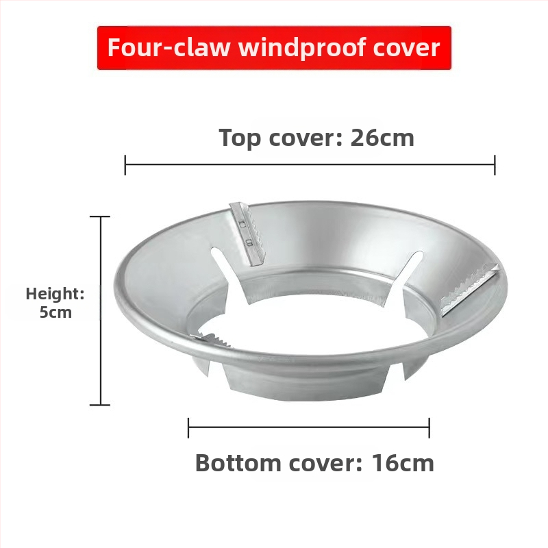 Vēja vairoga āra kasešu plīts vēja vairogs vēja vairogs vēja necaurlaidīga gredzenveida plīts korpuss gāzes plīts kempingam saliekama kempinga plīts