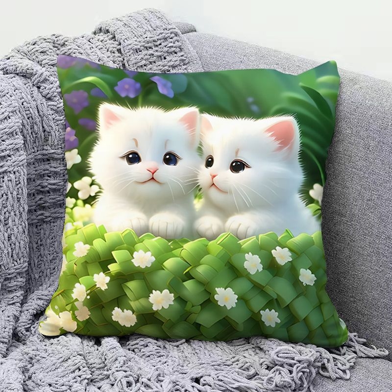 Сладка котешка възглавница, супер сладка декоративна възглавница за диван в хол, възглавница за обяд в студентска класна стая, красива за приятели