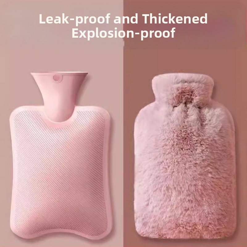 Плюшена торбичка за гореща вода, пълнене с вода, топла коремна торбичка за топла вода, пълнене с вода, сладка анимационна топла легълцева, топла талия, взривоустойчива PVC, топли ръце