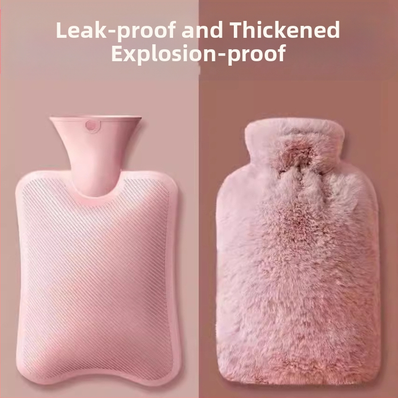 Pliušinis karšto vandens maišelis, vandens pripildymas, šiltas pilvas, šiltas vandens maišelis, vandens pripildymas, mielas animacinis filmas, šilta lova, šiltas juosmuo, sprogimui atsparus PVC, šiltos rankos.