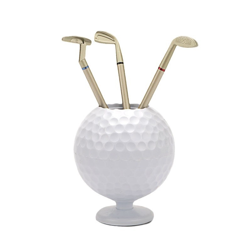 golfo sferinis rašiklio laikiklis mini golfo dekoravimas biuro kūrybinis dekoravimas verslo veikla dovana tarpvalstybinis išpardavimas