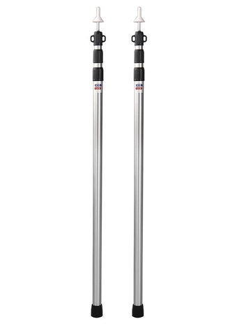 Välisse kasutatav teleskoop-alumiiniumisulamist varikatusepost, 2,3–3 m, reguleeritav 3-osaline telgi ukse pikendusklamber, kaasaskantav tugivarras