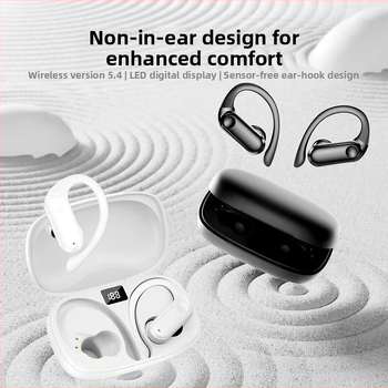 „Yf-8“ užsienio prekybos tarpvalstybinės „Tws“ „Bluetooth“ ausinės su ausų kabliuku, belaidės ne ausyse esančios dviejų ausų sportinės ausinės, ilgai veikianti baterija