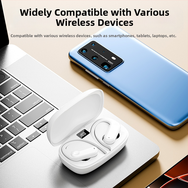 Yf-8 Bluetooth слушалки с кука за уши за външна търговия, безжични, без вградени, с две слушалки, спортни, с дълъг живот на батерията