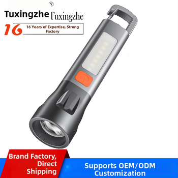 Stiprus žibintuvėlis, daugiafunkcis įkraunamas, namams, stovyklavimui, patvarus, lauko, itin ryškus, mini, didelio nuotolio nešiojamas žibintuvėlis