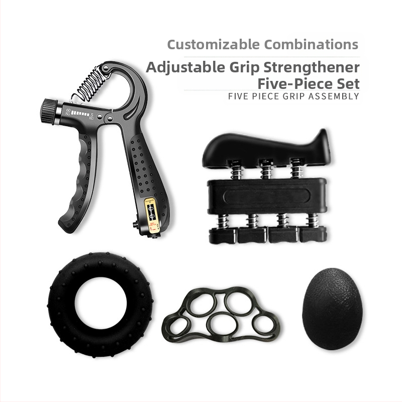 Grip viieosaline ülikond sõrmetreener uus viie sõrme komplekt silikoonist haarderõngaga taastusravi treeningkombinatsioon