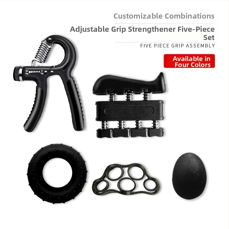 Grip viieosaline ülikond sõrmetreener uus viie sõrme komplekt silikoonist haarderõngaga taastusravi treeningkombinatsioon