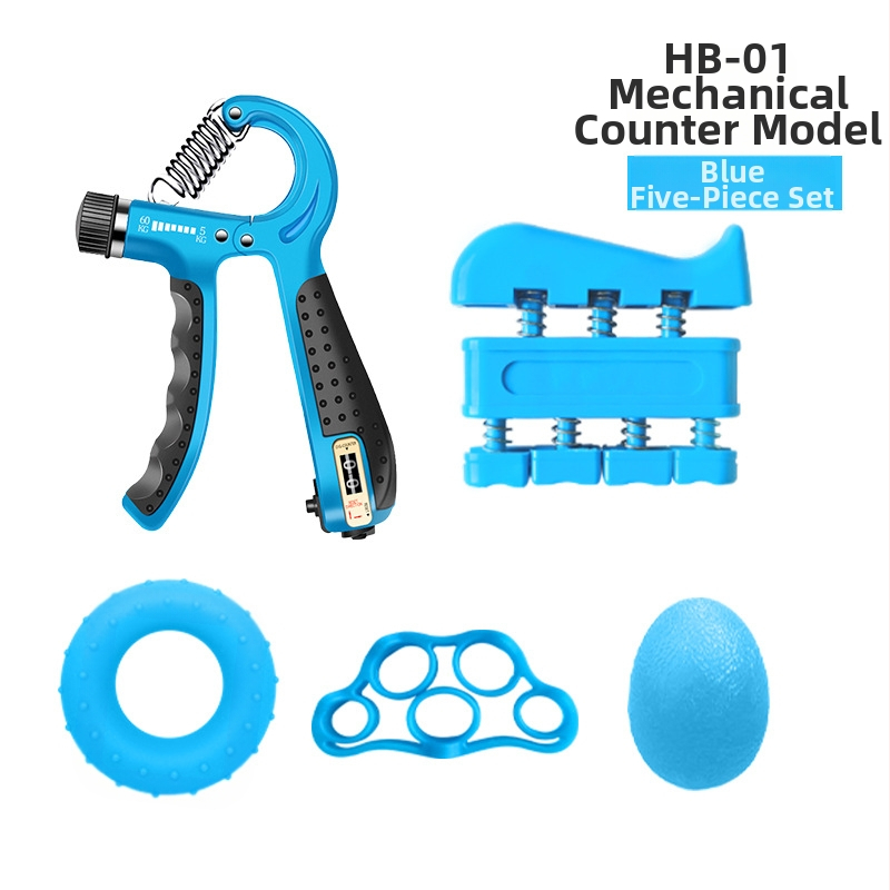 Grip viieosaline ülikond sõrmetreener uus viie sõrme komplekt silikoonist haarderõngaga taastusravi treeningkombinatsioon